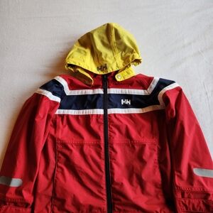 Helly Hansen Red Jacket with Yellow Hood
